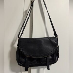 Aldo Black Leather Shoulder Bag